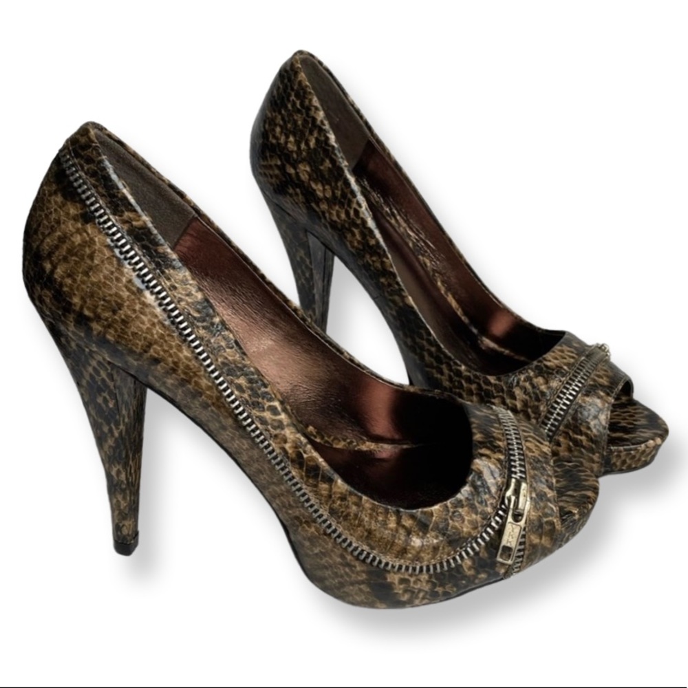 Aldo Snake Print Platform Heels BNIB SZ 8.5 (39)